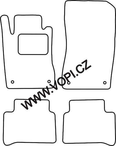 Autokoberce Mercedes E W211 sedan/combi 2002 -2009  Colorfit Fun (2950)